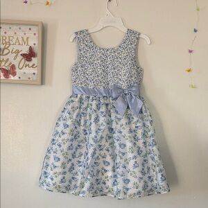 Jona Michelle Blue and White Floral Dress